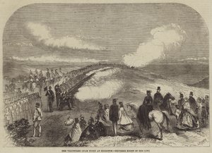 De Vrijwillige Schijngevecht in Brighton, uiterst rechts van de linie door John Palmer